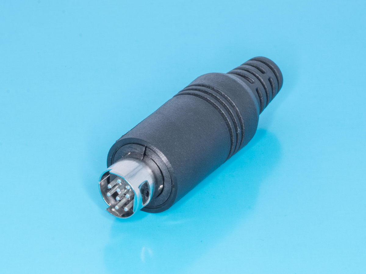 MDN-9M - Вилка mini DIN 9 контактов на кабель