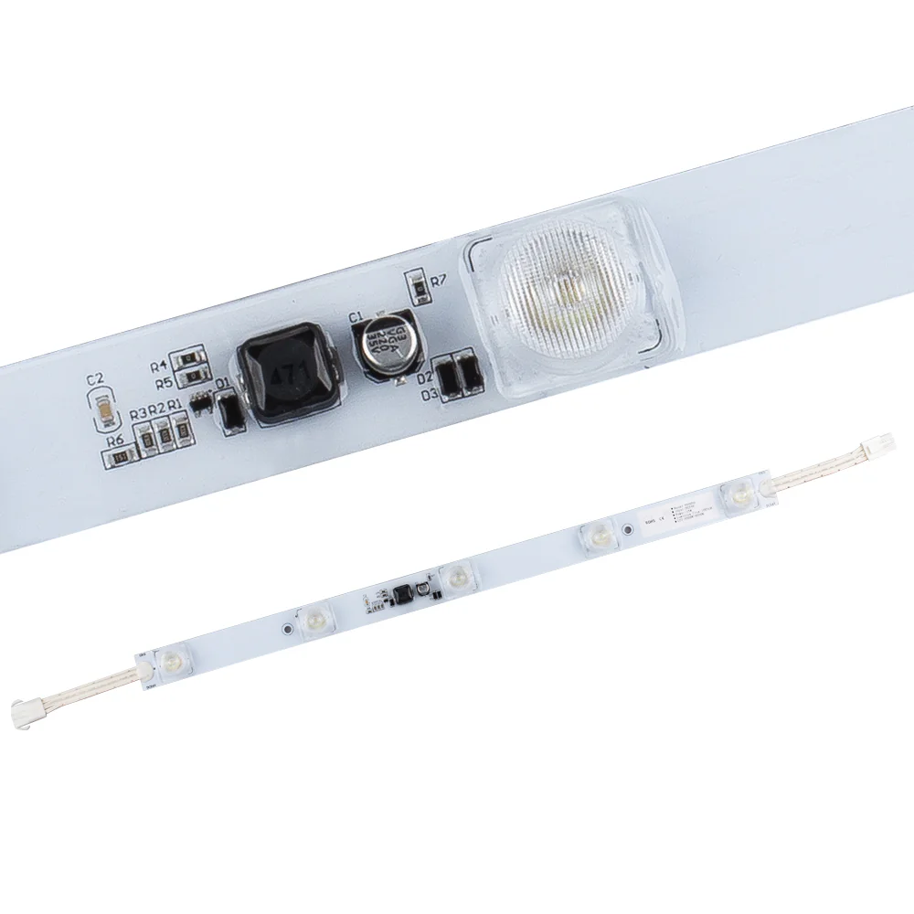 Модуль герметичный ZM-5G-OS-24V White 017027 - Герметичный светодиодный модуль-линейка IP63, БЕЛЫЙ 6000–7000 К, напряжение 24 В, мощность 15 Вт, св. поток 1050 лм, 5 светодиодов OSRAM, угол 15/45°. Рекомендуемая глубина установки 160–300 мм. Размер 495?27