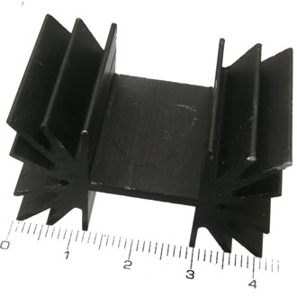 BLA028-25    (HS 211-25) - Охладитель 25*42*25, алюминий