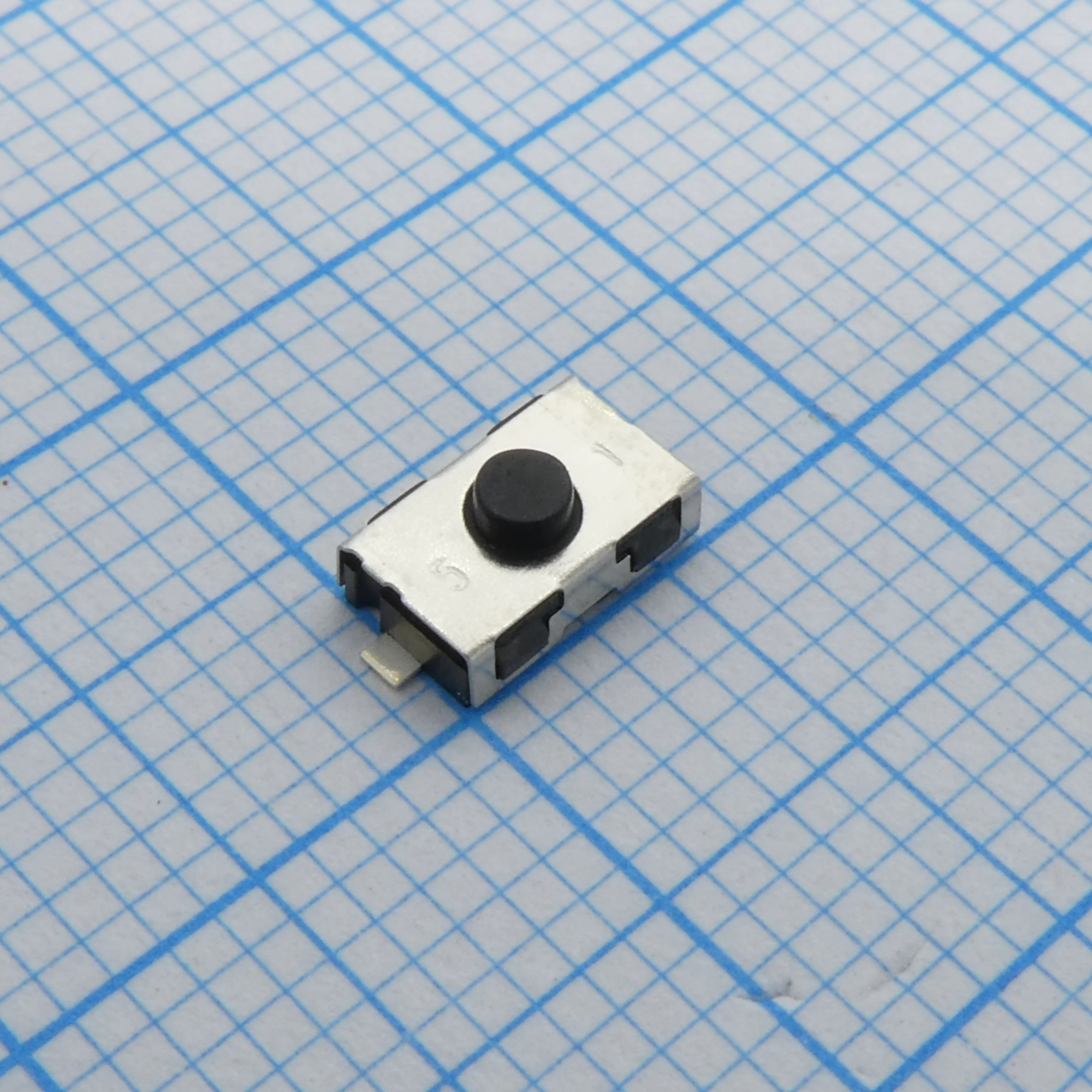 KSR251G LFS - Кнопка тактильная 6Х3.8Х2.5мм,  0.05A 32В 4.5H 100000циклов SMD монтаж, посеребренные котнакты