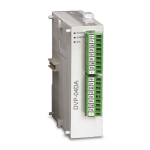 Модуль аналогового вывода DVP04DA-S - Модуль аналогового вывода: 4AO, 12bit, 24V DC , with RS485, SLIM