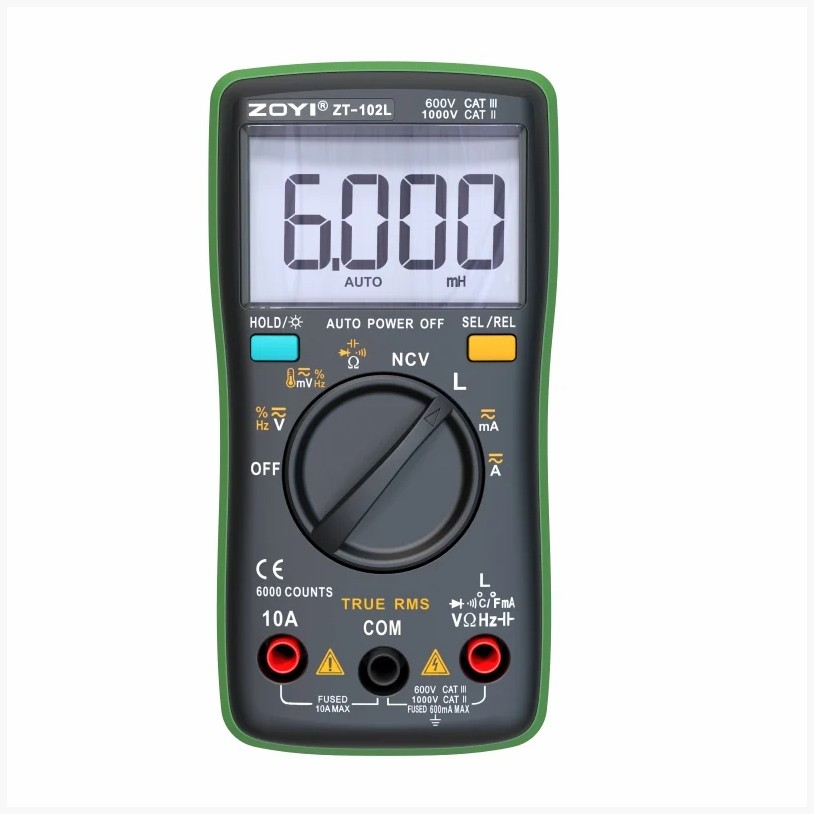 ZT-102L - Мультиметр цифровой автомат с функцией измерения индуктивностей
