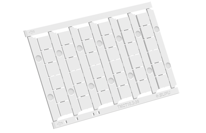Маркировка  TMCT10.2-36 - Кассета с маркировочными шильдиками для клемм TU/TP/TC,сечением10мм кв.,36шильдиков,чистая, цвет белый