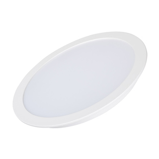 Светильник DL-BL225-24W Day White 021443 - Светодиодная панель 24Вт, корпус белый IP40, круглый. Цвет ДНЕВНОЙ БЕЛЫЙ 4000K, св.поток 1920-2160лм, CRI(Ra)>80, угол 100°. Размер Ф225x26 мм, установка в отверстие 205 мм. Питание AC 180-240V, 24Вт, DC600mA 36.