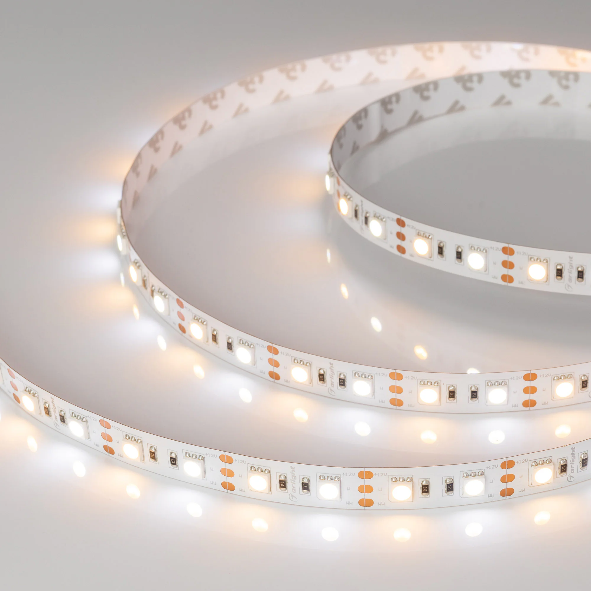 Лента светодиодная 14,4 Вт/м 12В IP20 6000K2700K 60LED/м RT/RTW-B60-12mm SMD 5060 5 м