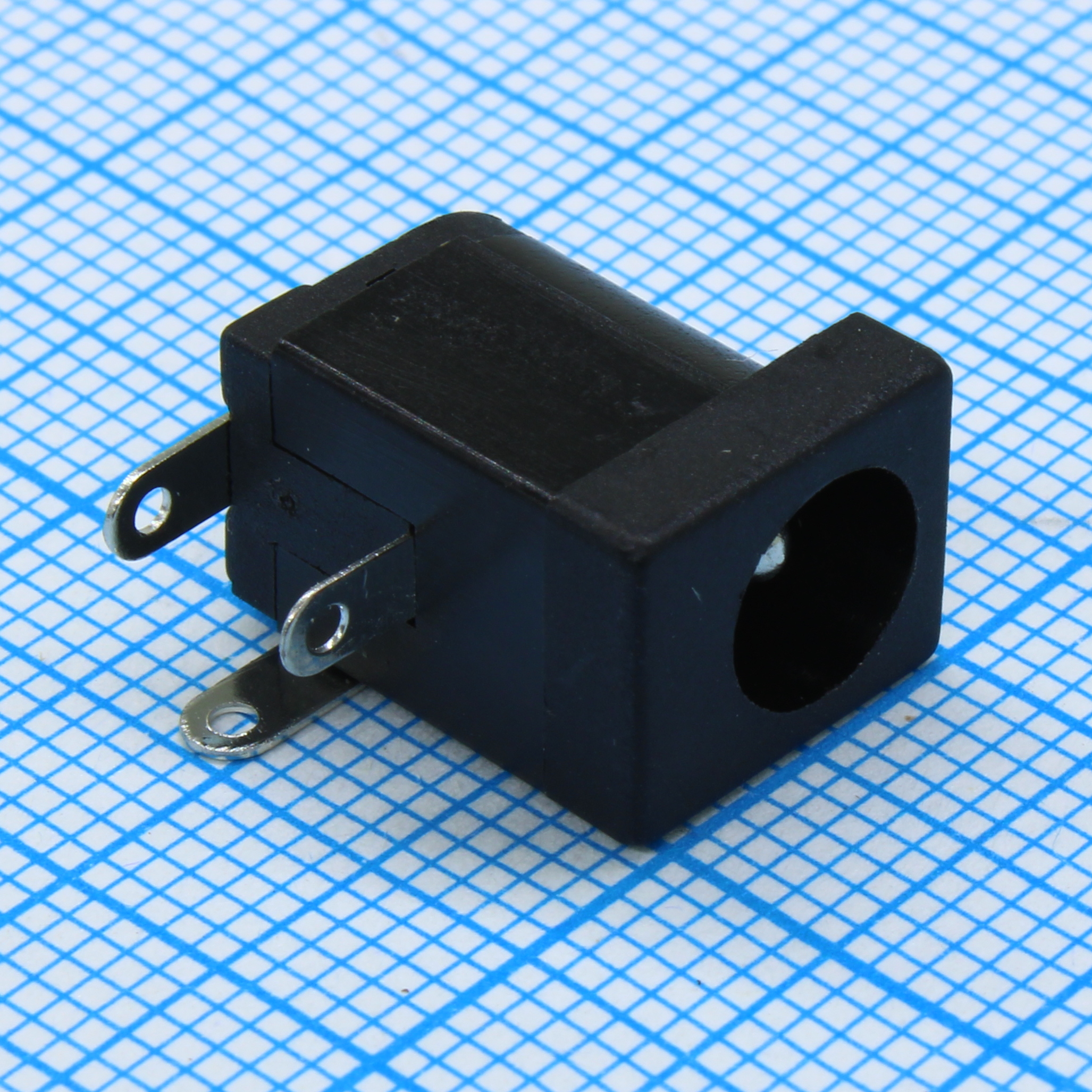 L-KLS1-DC-005A-2.0 - Разъем приборный DC 5.5*2.1 (розетка реверсная) под пайку