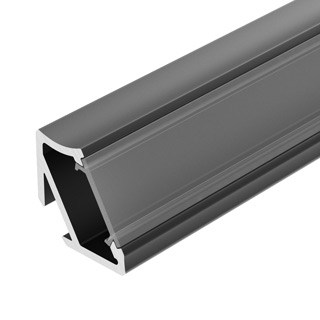 Профиль ALM-V60-2020 ANOD Black 026694(1) - Алюминиевый анодированный профиль для светодиодных лент и линеек. Цвет - чёрный. Угол 30/60 градусов. Габаритные размеры (LхWхH): 2020x17x17 мм. Ширина площадки для ленты 13 мм. Экраны, заглушки и другие аксессу
