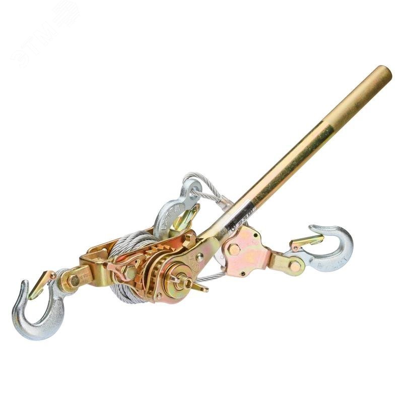 ЛР-20 серия Профи - Лебедка ручная тяговая с блоком. Тяговое усилие с блоком 2 т; без блока 1 т, длина троса с блоком 1.6 м; без блока 3,0 м, диаметр троса 6.2 мм