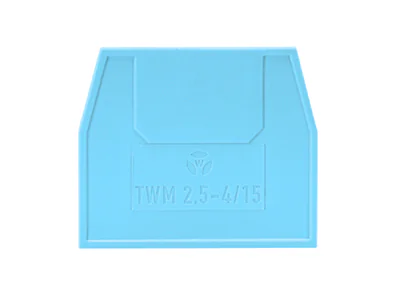 Пластина разд. TWM 2,5-4/15 BLAU - Разделительная пластина, для клемм WKM 2,5… / WKM 4..., цвет: синий