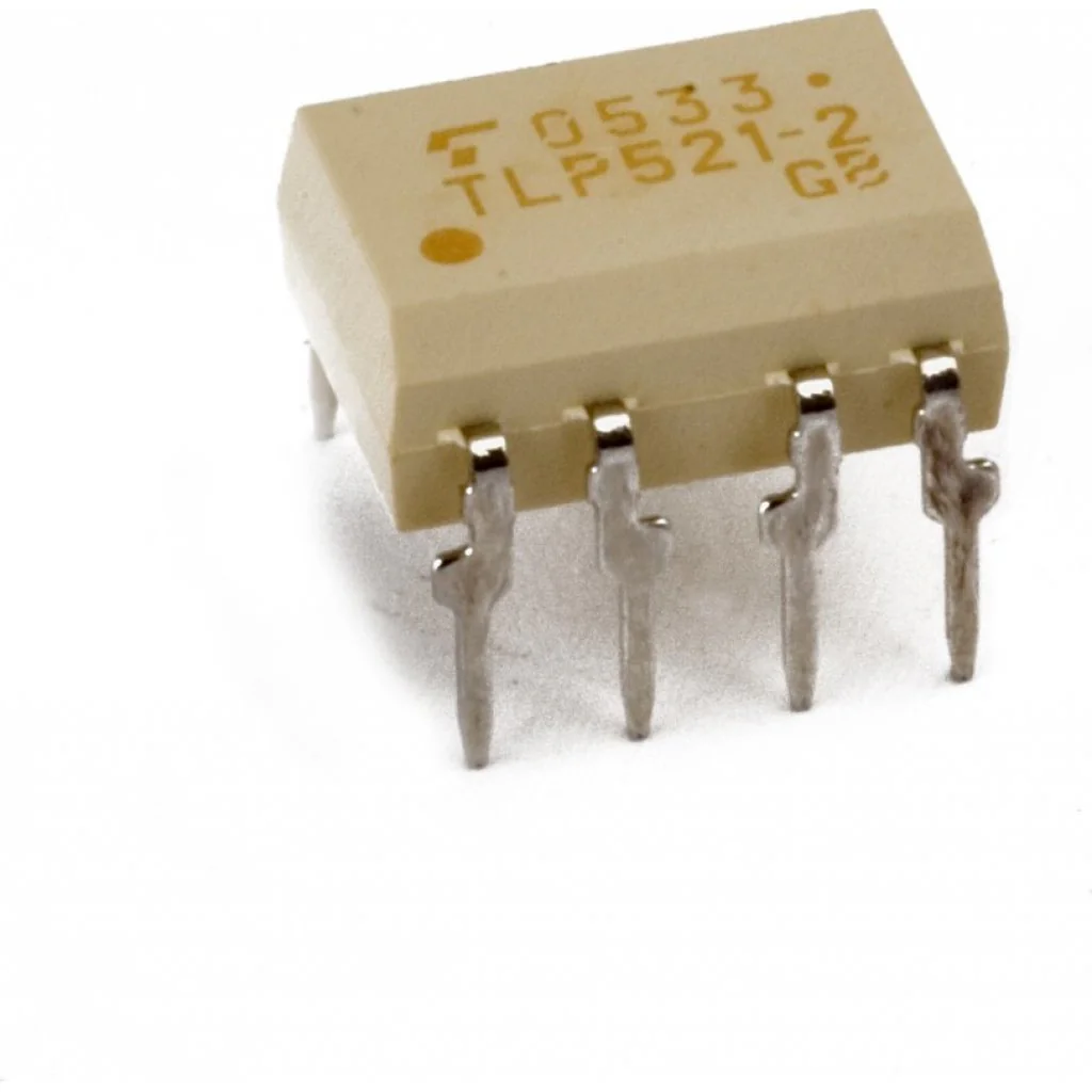 TLP521-2GB - Оптопара с транзисторным выходом x2 2.5kV 55V 0.05A Кус=50...600% NBC