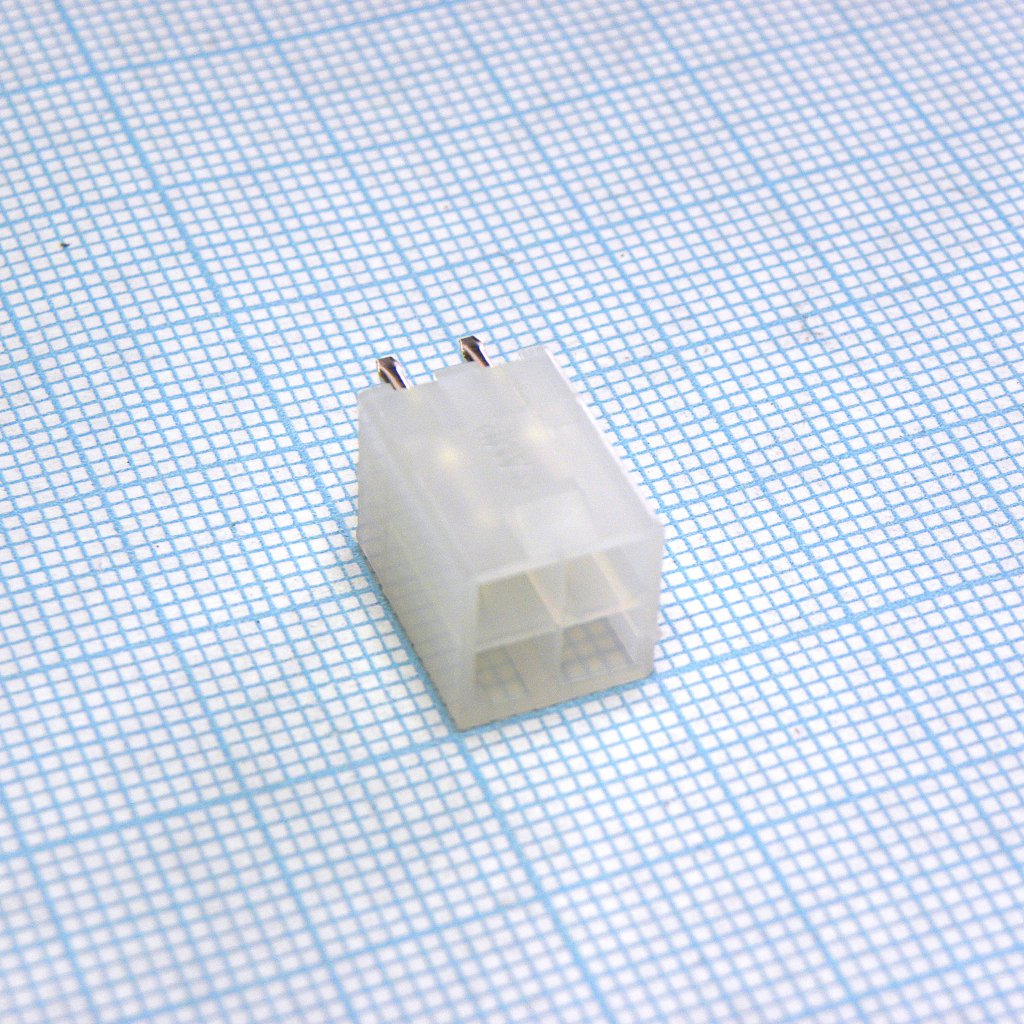 1586037-4 - Разъем питания типа провод-плата, вертикальный, Серия Universal MATE-N-LOK, 4 контакта, штекер, 4,2 мм