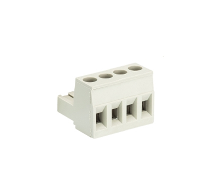 Розетка Wiecon 8113 B / 4 OB - Розеточный разъем, угловой, на кабель, шаг 5,00 мм, 4 полюса, номинальное сечение: 2,5 мм кв., винтовая фиксация провода, 400V, 12А, без маркировки, цвет: серый, серия 8113 B OB