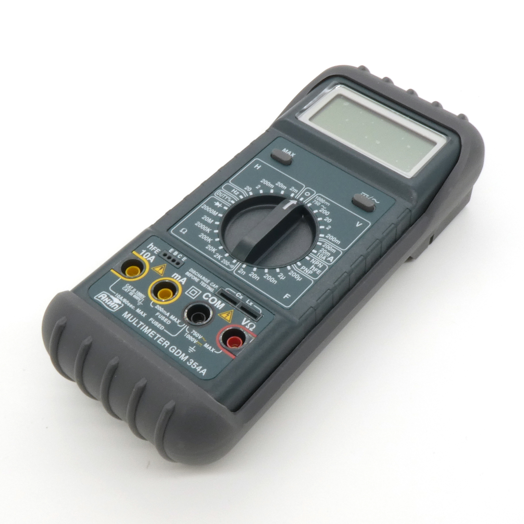 Мультиметр  АКИП GDM-354A - погрешность 0,5%, U пост.0,1мВ-1000В ,U пер.0,1мВ-750В ,I пост 10 мкА-10А, I пер. 10 мкА-10А , сопр. 0,1 Ом-2000 МОм, изм.частоты 1 Гц-15 МГц, скважности 10..90%, емк. 1пФ- 200мкФ,1 мкГн-20Гн