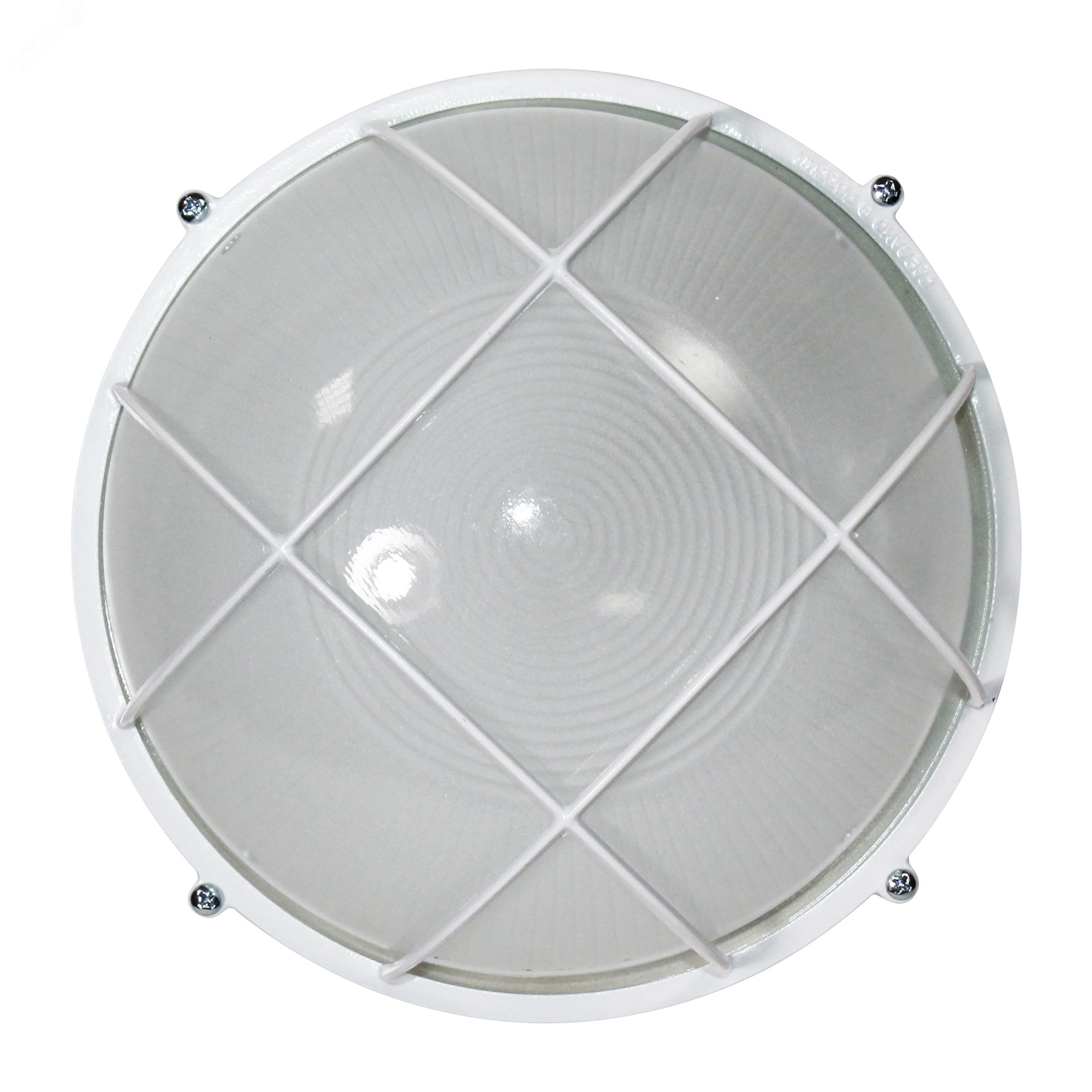 Светильник "Банник" 1102 НПП 03-100-010 1х100Вт E27 IP65 круг большой корпус с решеткой бел. 1005500931