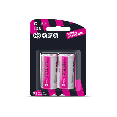 Элемент питания алкалиновый C/LR14 1.5В Super Alkaline BL-2 (уп.2шт) 2858504