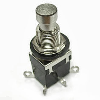 PBS-24-202 ON-ON МЕТАЛЛ - Кнопочный переключатель PBS-24-202, ON-ON, металлический
