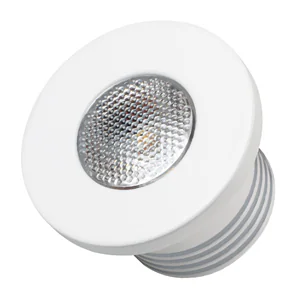 Светодиодный светильник LTM-R35WH 1W Day White 30deg 020752 - Врезной круглый мебельный светильник 1Вт, корпус белый алюминий. Цвет ДНЕВНОЙ БЕЛЫЙ 4000K. Светодиод 1х1W OSRAM. CRI>80, Св.поток 80-90лм, угол 30°. Питание 180-240VAC, 1Вт, 150mA 6-7V, драйвер