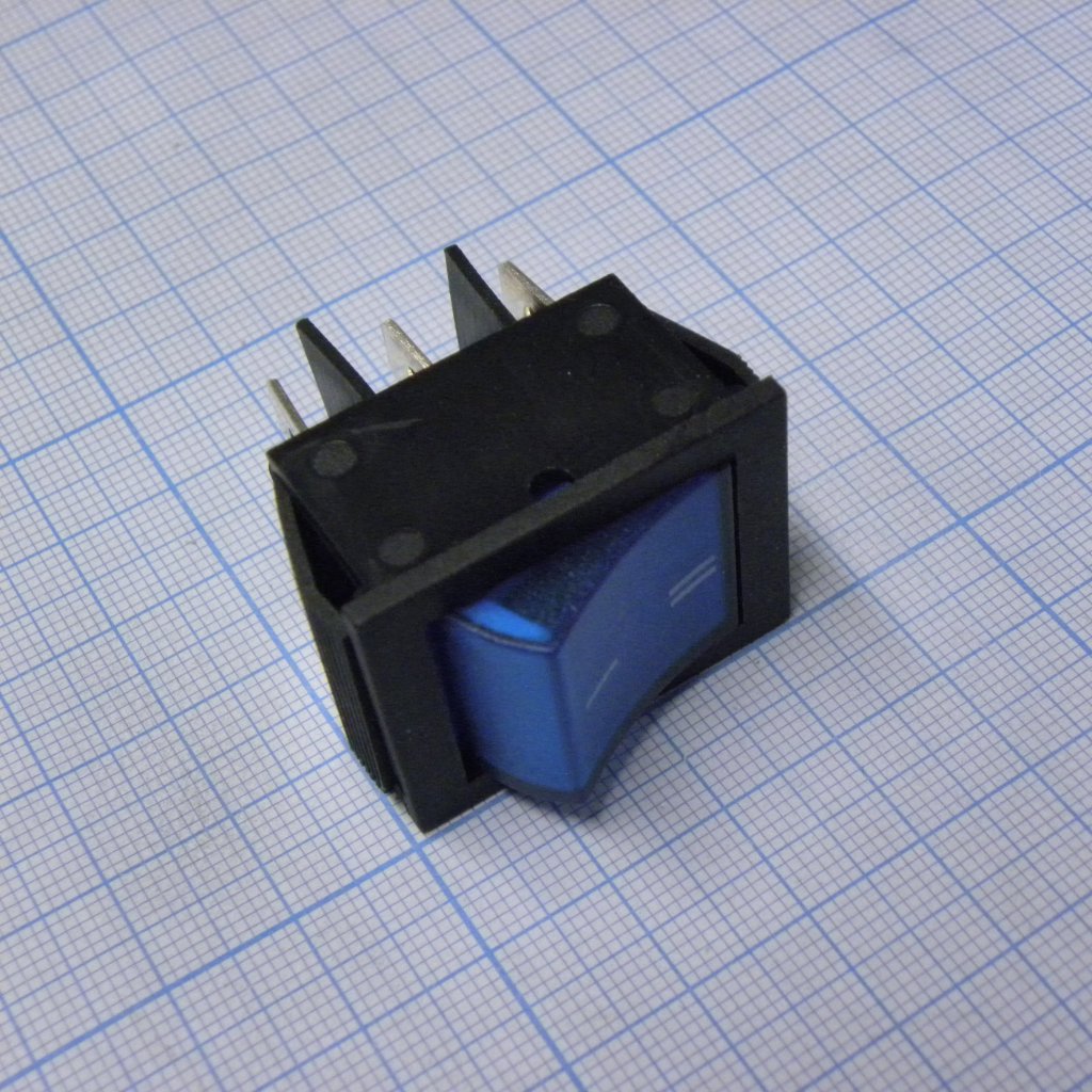 SWR 202-2C7 Ч/С IRS - Переключатель клавишный с подсветкой