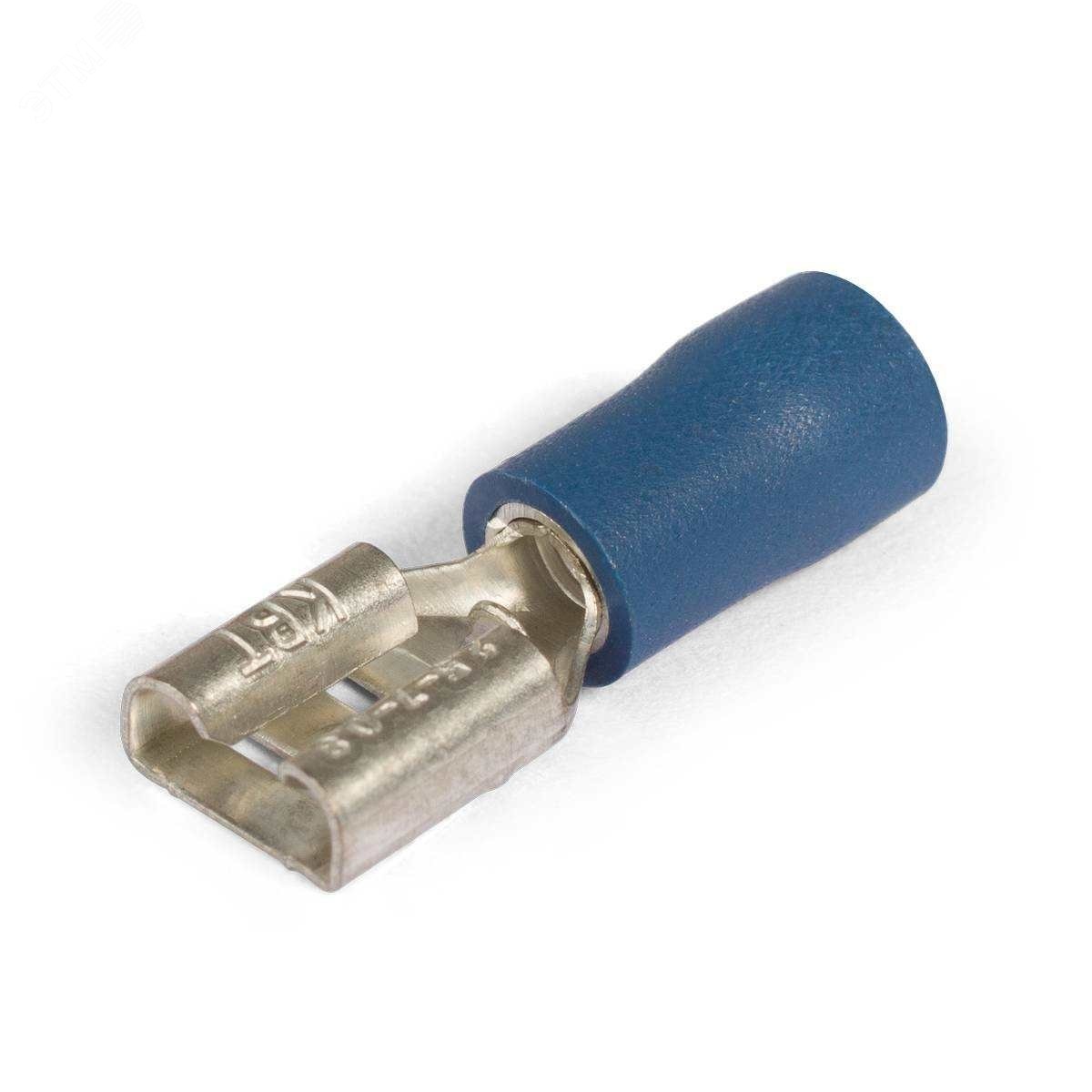 ВРПИ-М 2.5-(6.3) - Виброустойчивый плоский разъем «мама» с ПВХ манжетой, сечение 1.5-2.5 мм2