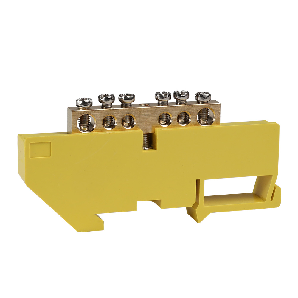 Шина нулевая с изолятором OptiKit BB-D-PE-DIN-6-6х9-желтый