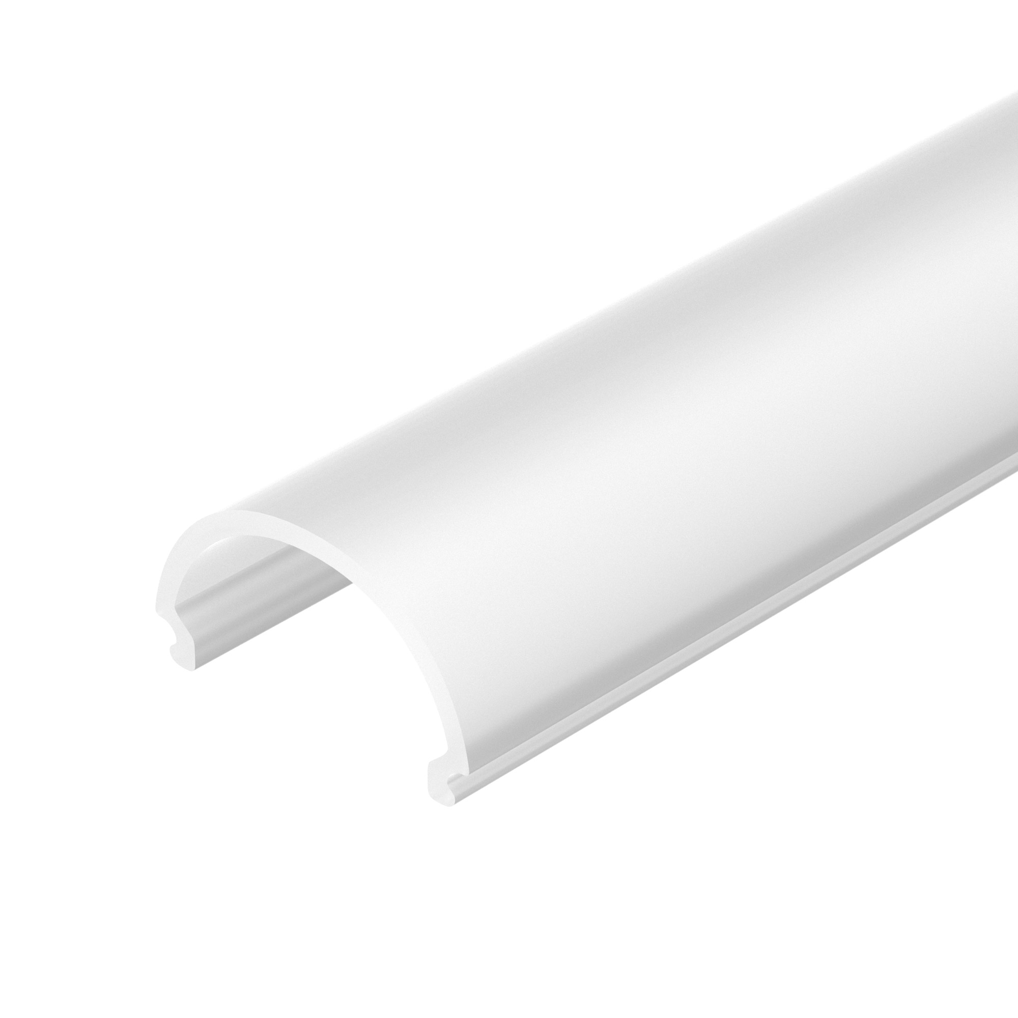 Экран SL-LINE-2011-2500 Round OPAL 020488 - Круглый экран к профилю SL-LINE-2011. Длина 2500мм. Цена за 1м.  Размер профиля в сборе с экраном 20х11мм.