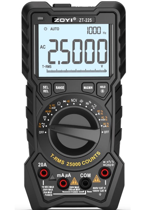 ZT-225 - Мультиметр цифровой автомат