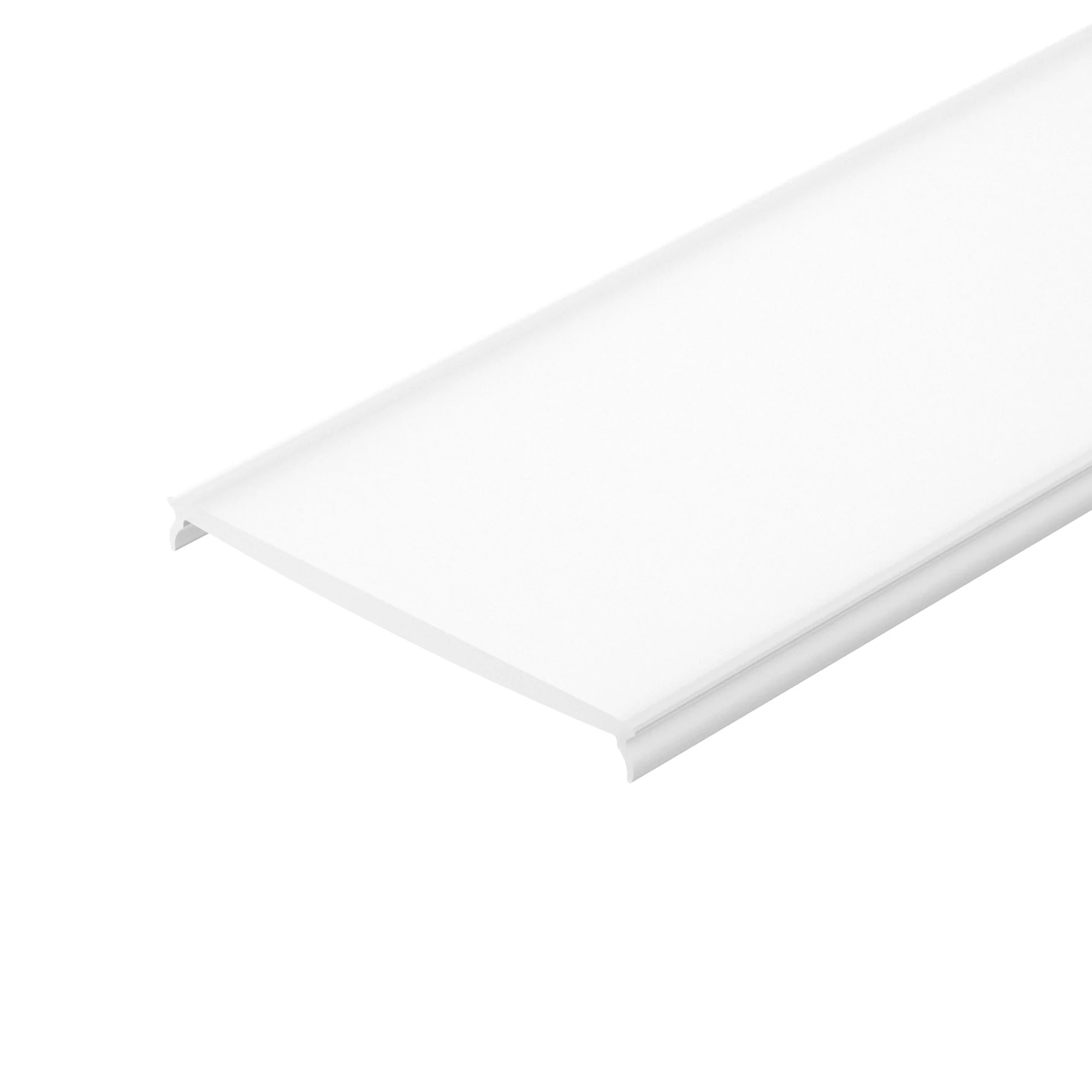 Экран матовый KLUS-P45-2000 Round OPAL 020900 - Матовый (молочный) полукруглый экран для профиля KLUS-P45. Поверхность - глянцевая. Светопропускание 61%. Превосходное рассеивание света. Материал - ударопрочный PC. Длина 2000мм, цена за 1м.