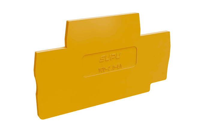 Торцевая крышка TCD2.5-2-OG-EA - Торцевая крышка для клемм TCD2.5-2..., цвет: оранжевый