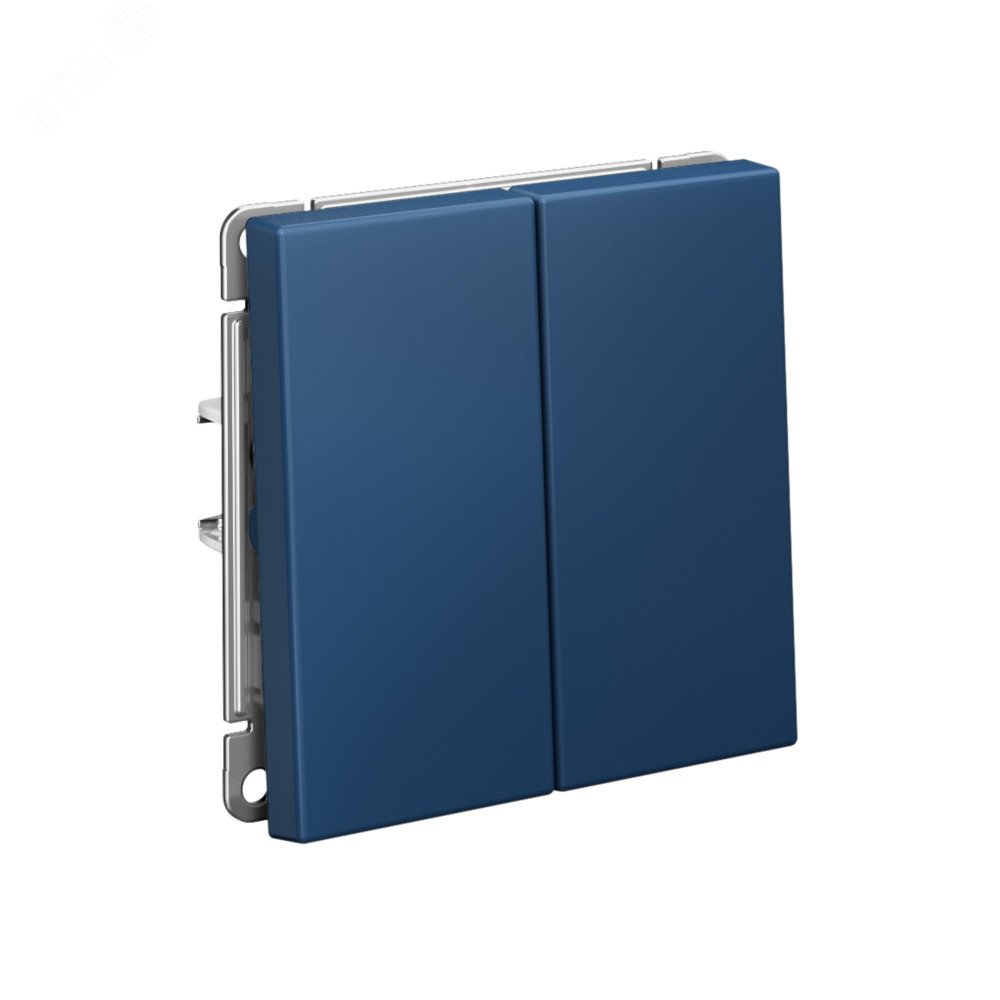 Переключатель 2-кл. ArtGallery (сх. 6/2) 10AX механизм аквамарин SE GAL001165