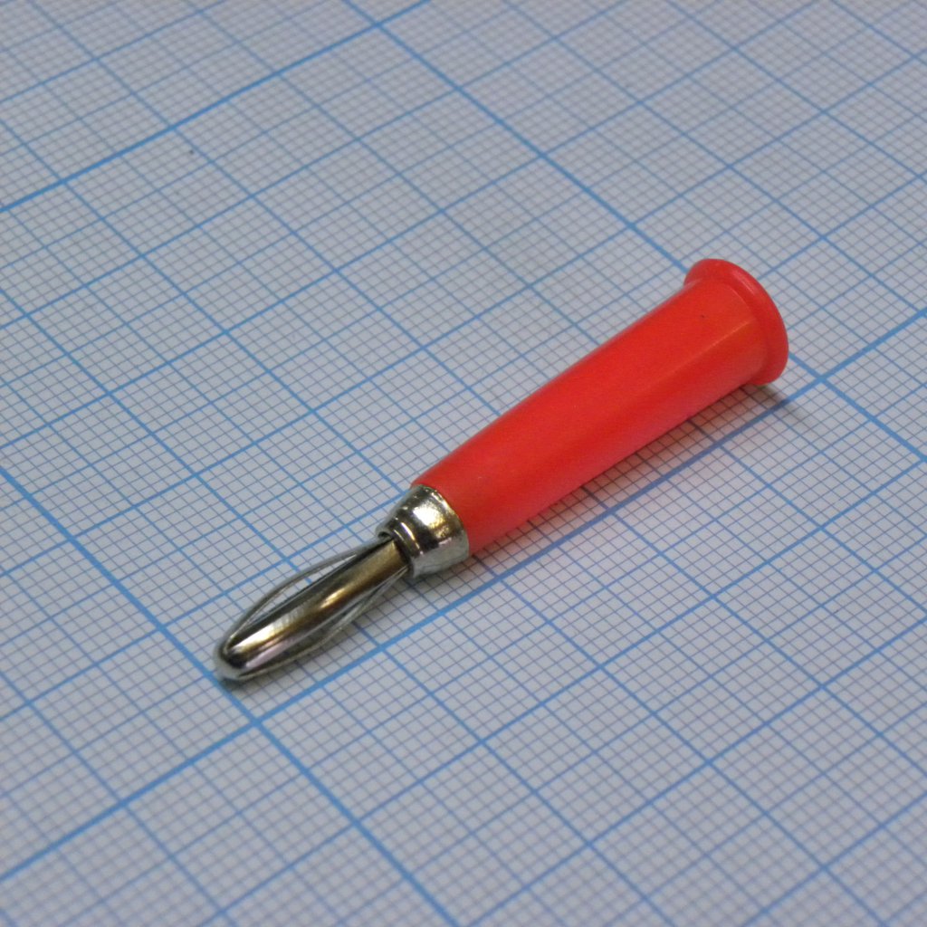 Щуп  (1323R) красный - Щуп однополюсный BANANA PLUG красный