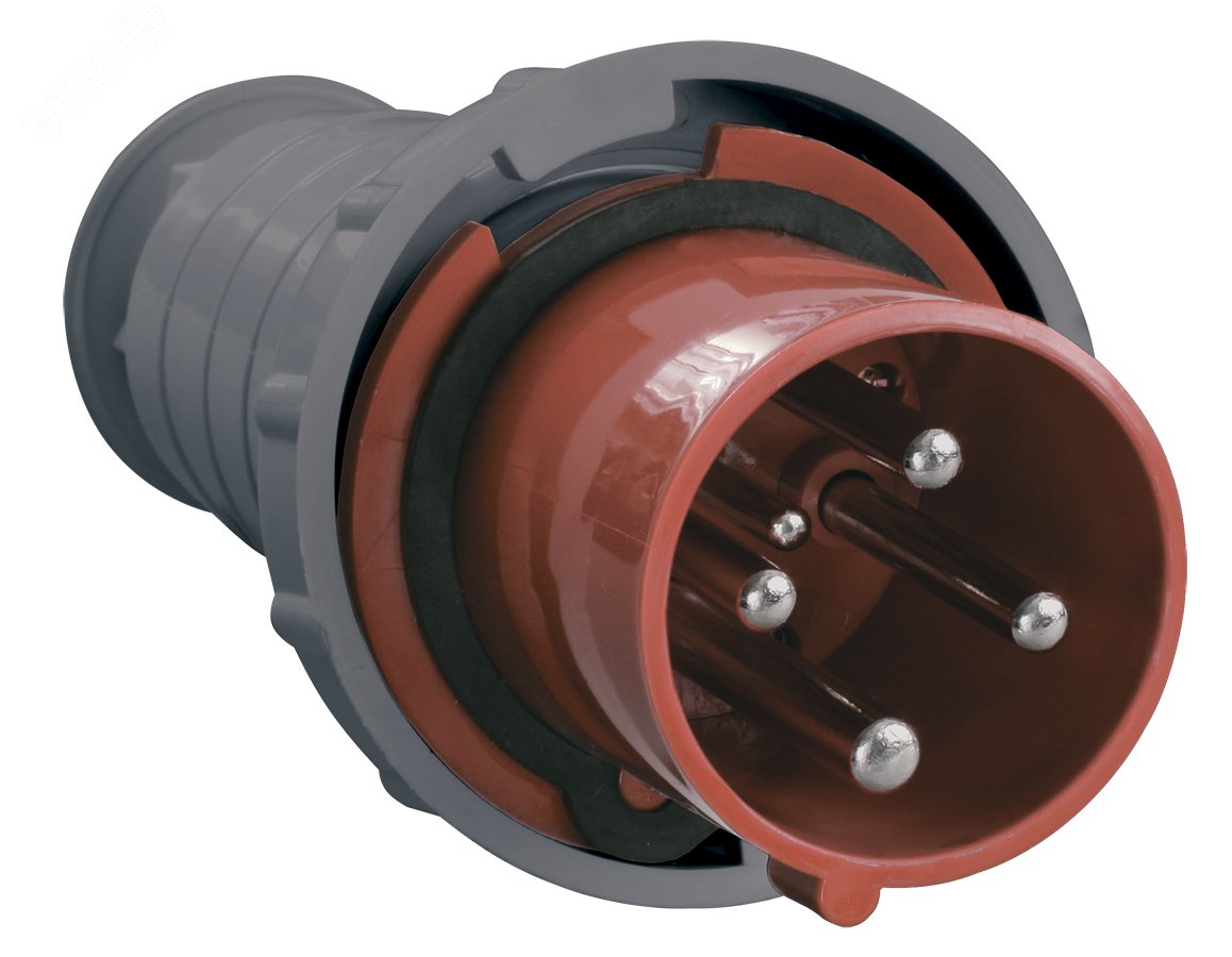 Вилка эл. каб. 63А 3P+PE 380В IP54 ССИ-034 PSR02-063-4