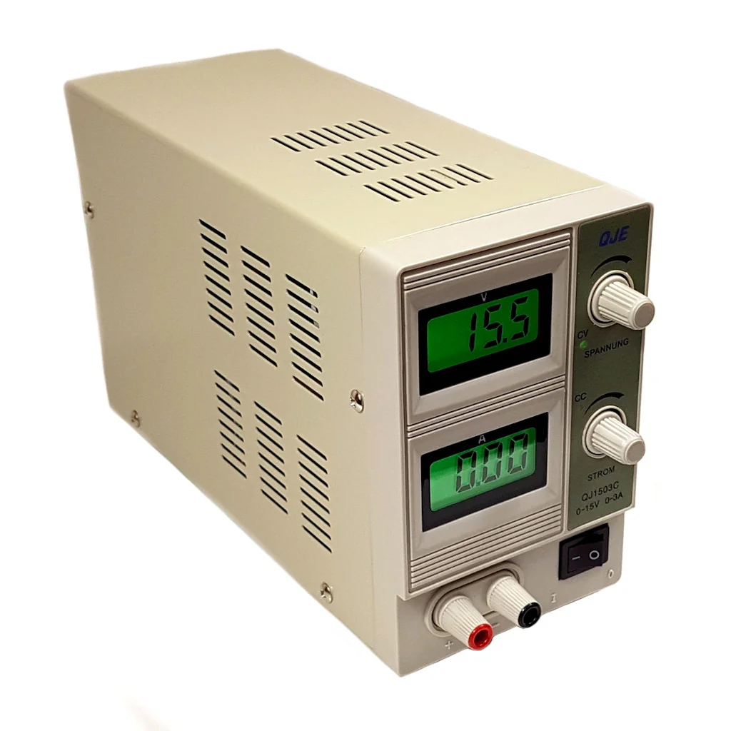 QJ1503C - Источник питания регулируемый 0-15В до 3A 2xLCD