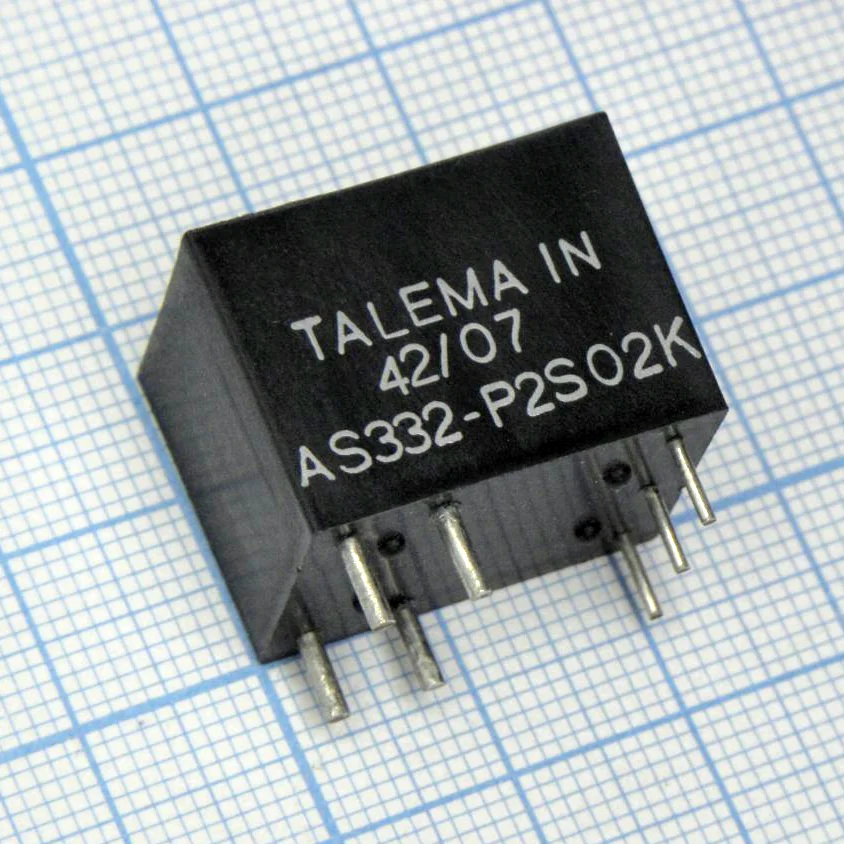 AS-332 - Датчик тока; 0-15A; 1:200СТ; 20-200kHz;   2об/2об