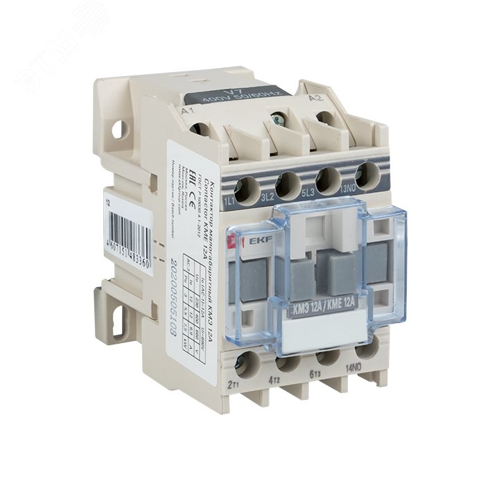 Контактор КМЭ 12А кат. 220В AC 1НО ctr-s-12-220