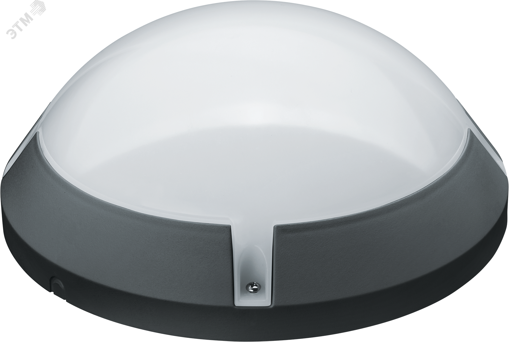 Светильник светодиодный ДБП-13w 4000K 1150Лм круглый пластиковый IP65 черный 19301