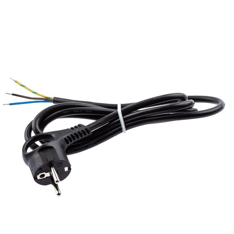 Шнур сетевой с вилкой 5м с заземл. ПВС 3х1.5 черн. U-3x1.5-5m-B Б0048711