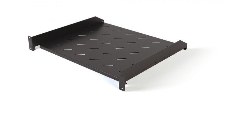 Полка угловая TAL3-1U-250-RAL9005 с перфорацией 19дюйм 1U ширина 440мм глубина 250мм черн. (RAL 9005) 431067