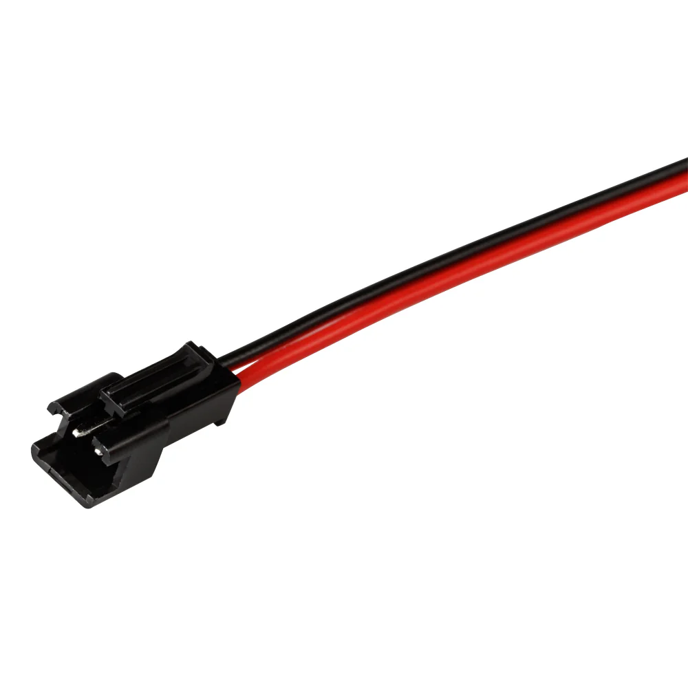 Коннектор выводной SM-2pin-L150mm-X1F (MAMA) 022353 - Разъем МАМА (система "клик") для соединения отрезков одноцветных светодиодных лент. Корпус черный. Провод 20AWG, длина 15 см. Максимальный допустимый ток 3А. Ответный разъем ПАПА поставляется отдельно.