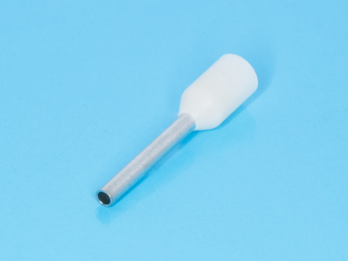 TIC-0.5-10 - Наконечник 10мм для обжима многожильного кабеля  0,5мм, изолированный, кратно 100шт.