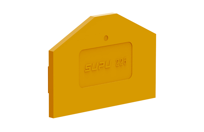 Торцевая крышка 225162 - Торцевая крышка для клемм TA2.5-...-2, цвет: оранжевый