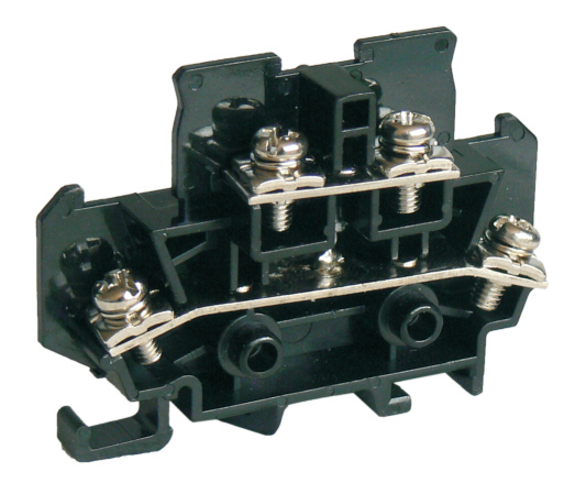 Барьерная клемма UTD-24/2-2 - Барьерная этажная клемма, тип фиксации провода: винтовой, номинальное сечение: 2,5 мм кв., 24A, 660V, ширина: 9,5 мм, цвет: черный, тип монтажа: DIN 35