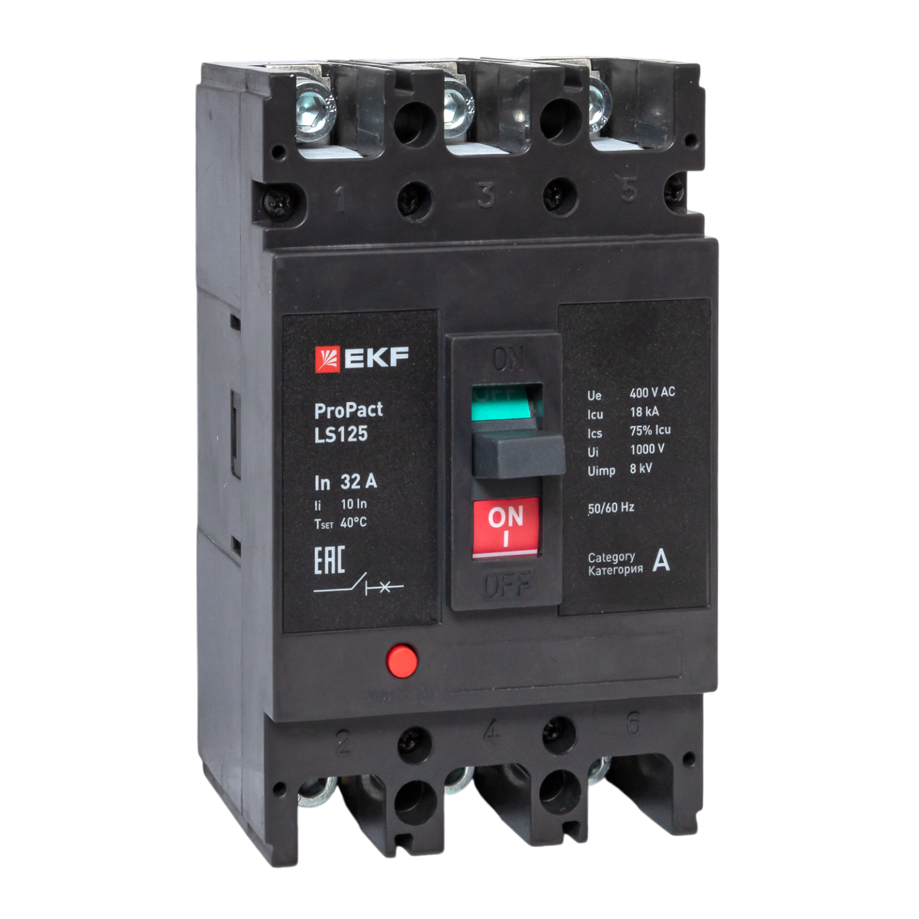 Автоматический выключатель LS125 18кА 3P 32А ProPact EKF