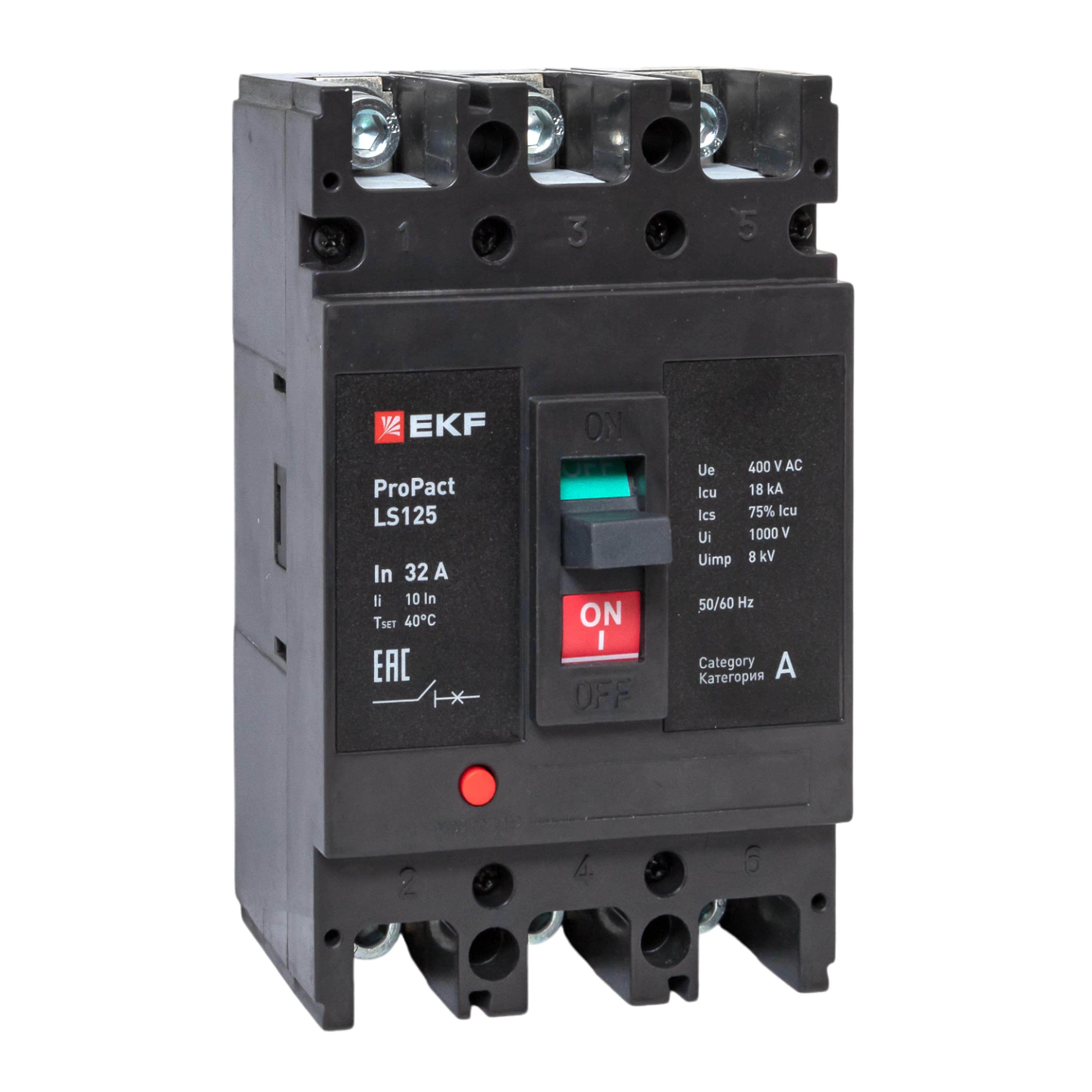 Автоматический выключатель LS125 18кА 3P 32А ProPact EKF