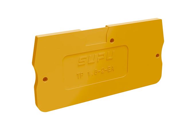 Торцевая крышка TP1.5-2-OG-EA - Торцевая крышка для клемм TP1,5-2-..., цвет: оранжевый