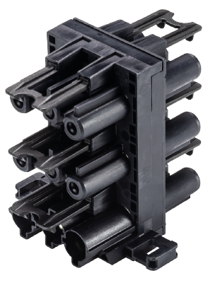 Разветвитель GESIS GST18i3V 5P1 F V SW - Распределительное устройство, 1 вход / 5 выходов, тип: НН, с монтажными фланцами, 3 полюса, серия gesis GST18i3, номинальное напряжение: 250V, номинальный ток: 20А, цвет: черный
