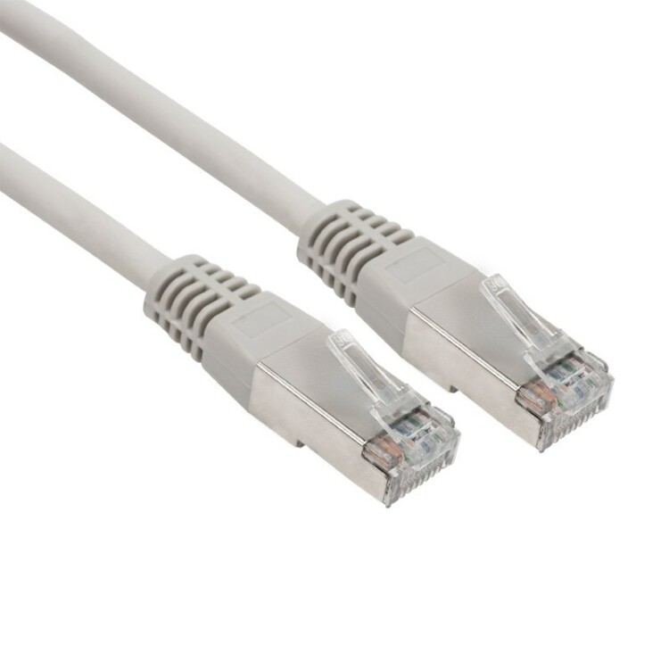 Шнур коммутационный, патч-корд F/UTP RJ45-RJ45, CAT 6, ZH нг(А)-HF, серый, 2м 18-8105-1