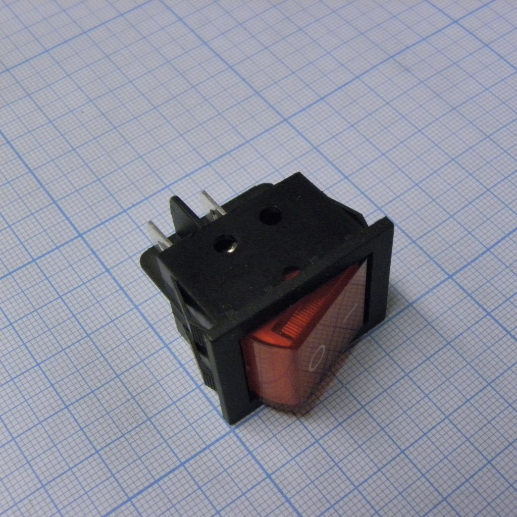 SWR 201-3A3 Ч/К IRS - Переключатель клавишный с подсветкой