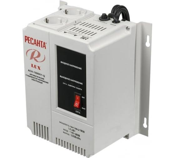 Стабилизатор напряжения АСН-1500Н/1-Ц Lux 1ф 1.5кВт настен. IP20 63/6/20