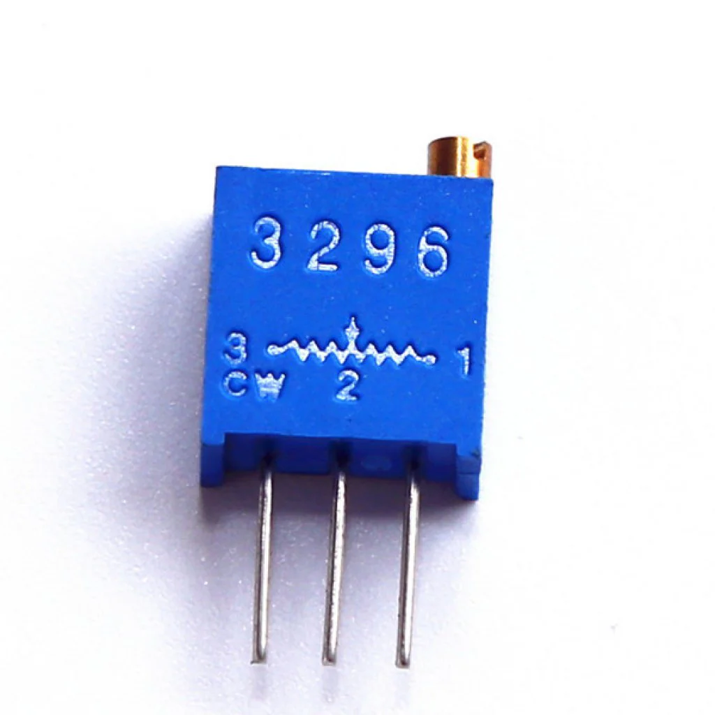 TSR-3296W-105R - Потенциометр многооборотный керметный 1МОм 0.5Вт ±10% 30 ±2 оборотов, (9.5 X 5 X 11.5мм)