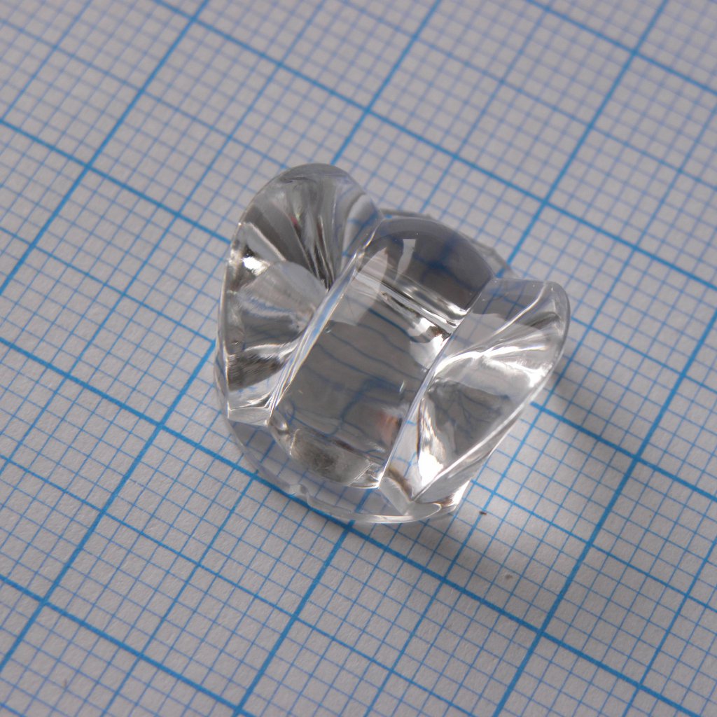 C12763_FLARE-MINI-A - Линза d=16мм, овальная диаграмма 100°х20°